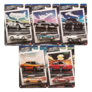 Hot Wheels Silver Series Set of 5 HRT81-956G – 2025 die-cast cars in original packaging