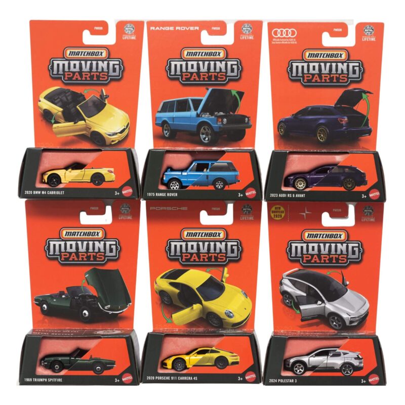 Matchbox Moving Parts - Collection of 6 - 2025 - 957F