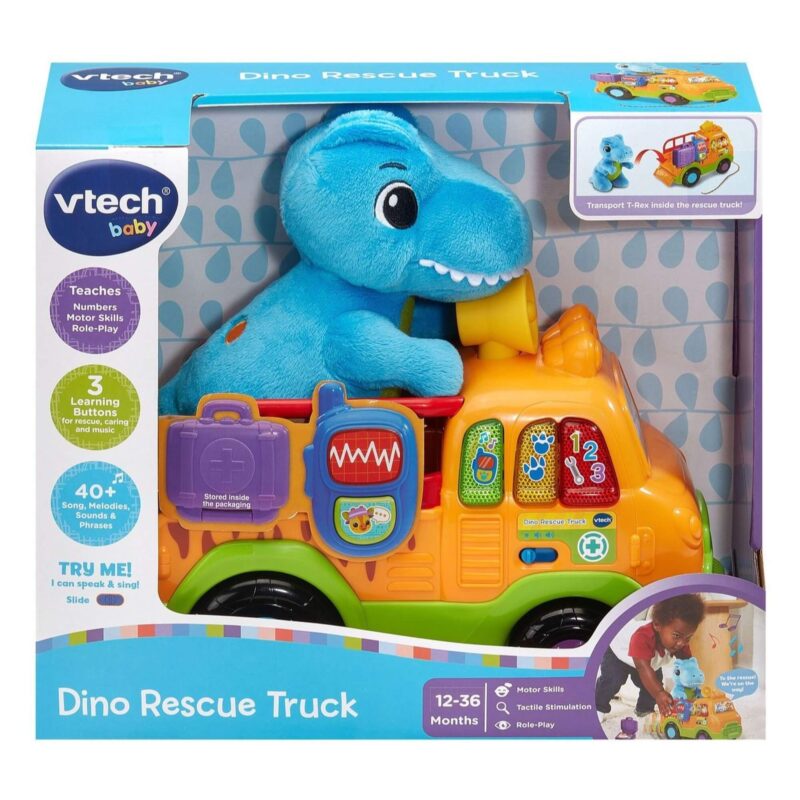 VTech Baby Dino Rescue Truck packaging box