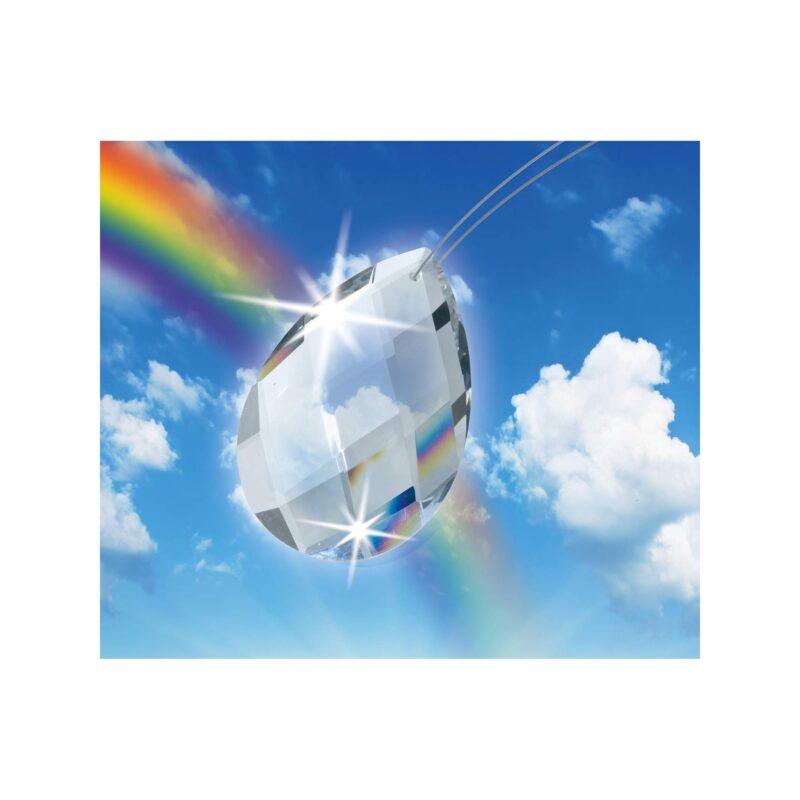 Sunlight rainbow crystal accessory creating rainbow colours.