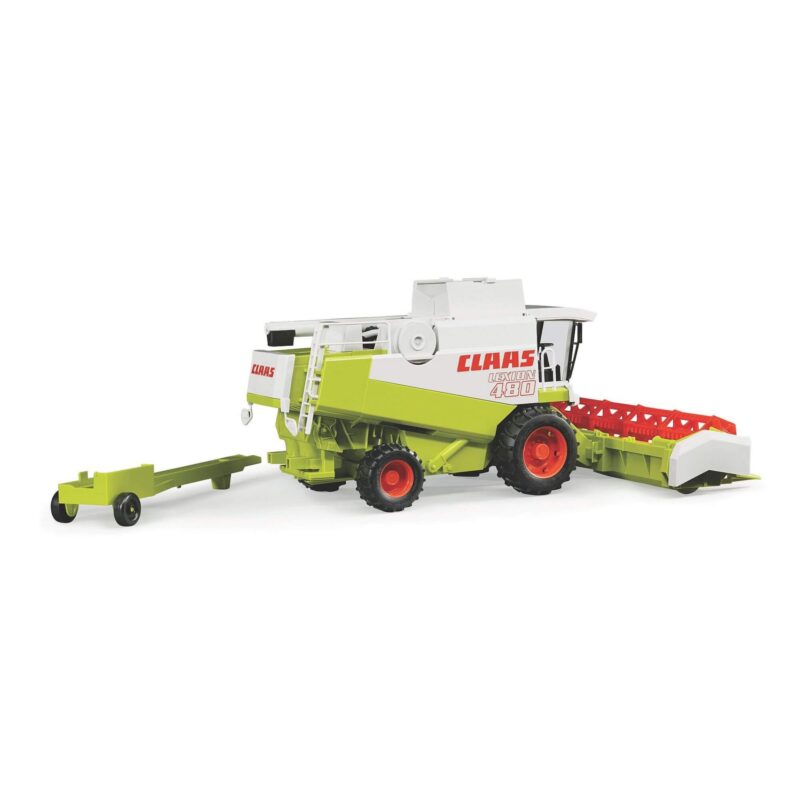Bruder Claas Lexion 480 Combine Harvester toy with detachable header and trailer