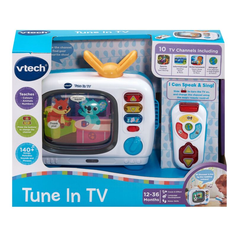 VTech Tune In TV interactive toy with remote control for toddlers