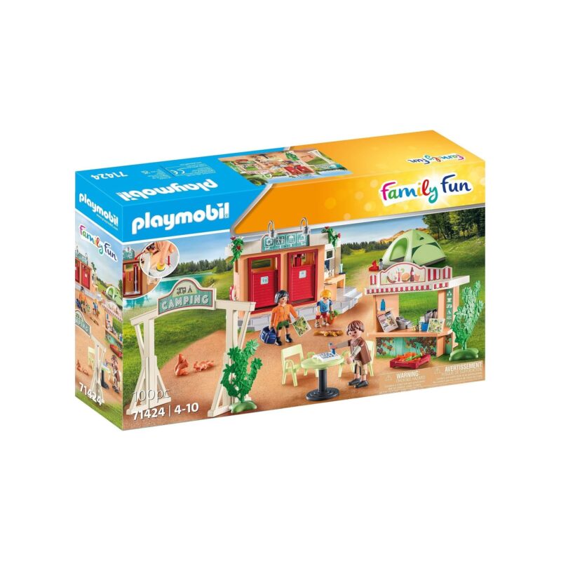 Playmobil Camping Site 71424 product box packaging.