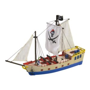 Completed Art & Kids pirate ship wooden model kit
