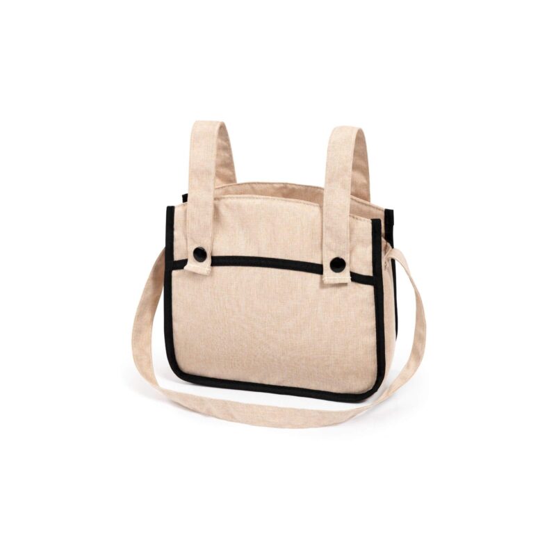 Matching beige doll bag included with Bayer Design Doll Pram Classic