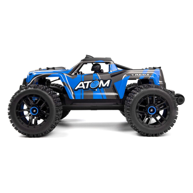 Maverick Atom AT1 1/18 blue RC truck side view