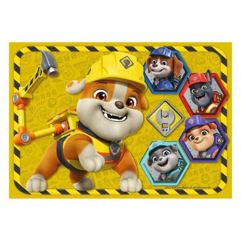 Rubble smiling with construction pals jigsaw design