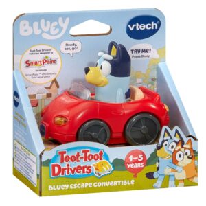 VTech Toot-Toot Drivers Bluey Escape Convertible in retail packaging