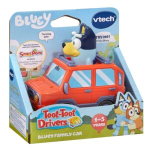 VTech Toot-Toot Drivers Bluey Family Car in retail packaging