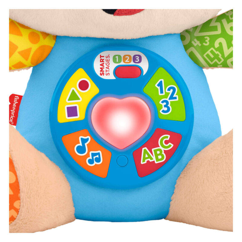 Close-up of Fisher-Price Smart Stages Puppy learning buttons