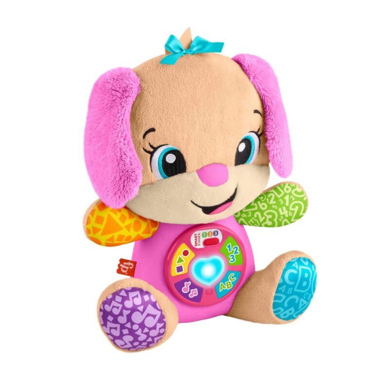 Fisher-Price Laugh & Learn Smart Stages Sis pink plush toy with lights and sounds