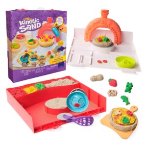 Complete Kinetic Sand SquishPizza playset with tools
