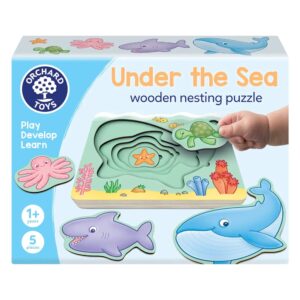 Under the Sea wooden nesting puzzle box