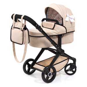 Bayer beige doll pram with accessories set