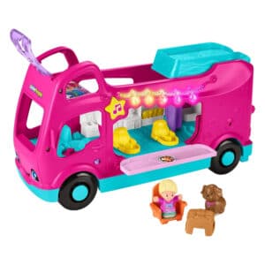 Little People camper open with accessories included