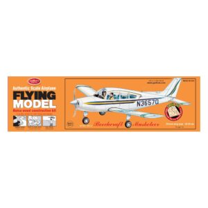 Guillow’s Beechcraft Musketeer model kit box front