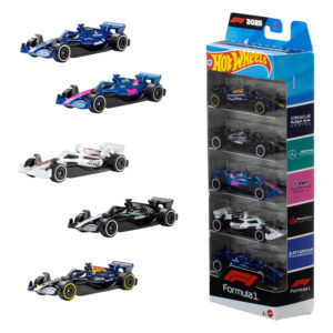 Hot Wheels Formula 1 5 pack full set display