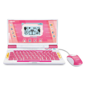 VTech LearnBook Pro open showing keyboard and screen