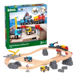 BRIO Rail & Road Loading Set complete layout