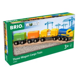 BRIO Three-Wagon Cargo Train box front