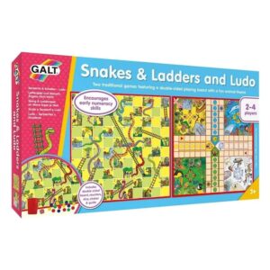 Galt Snakes and Ladders Ludo box angle