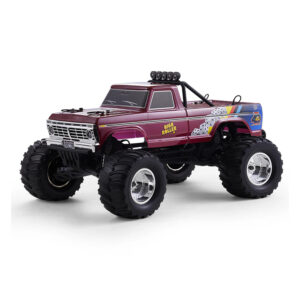 FMS 1/10 Ford F100 RTR High Roller RC monster truck front three quarter view