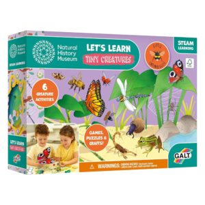 Galt Let’s Learn Tiny Creatures STEM activity kit box with 6 nature learning projects