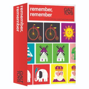 Galt Remember Remember matching pairs game box with colourful illustrated card artwork