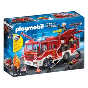 Playmobil City Action Fire Engine 9464 retail box with fire truck and accessories