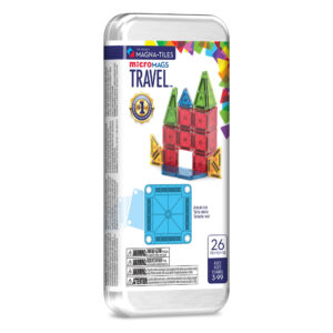MAGNA-TILES microMAGS Travel Set 26-piece magnetic tiles in reusable travel tin