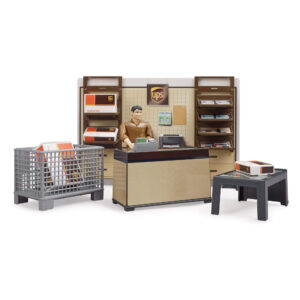 Bruder UPS Parcel Shop 62250 with employee figure and parcels