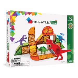 MAGNA-TILES Dino World 40 Piece Set retail box