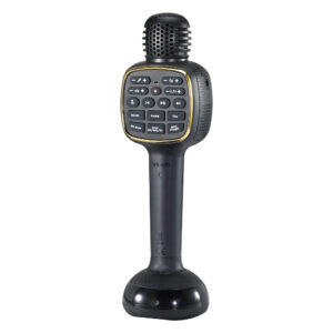 VTech Karaoke Lights Mic Black with pixel light display
