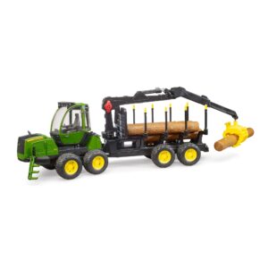 Bruder John Deere 1210E Forwarder with grab and logs