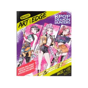 Crayola KPop Demon Hunters Art With Edge Colouring Book