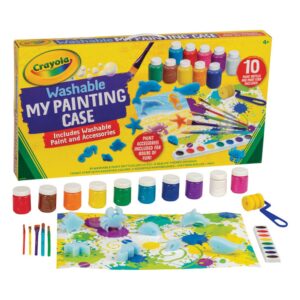 Crayola My Painting Case packaging with washable paints and accessories