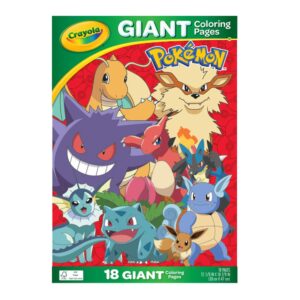 Crayola Pokémon Giant Colouring Pages 18 Pack
