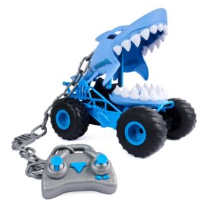Monster Jam Chomping Megalodon RC Truck with remote and chain
