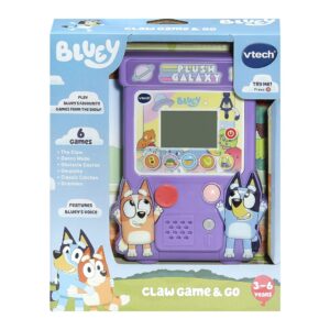 VTech Bluey Claw Game & Go retail packaging
