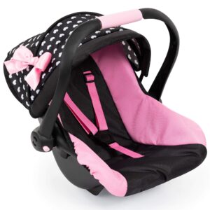 Bayer Design Deluxe Doll Car Capsule – Pink & Black Hearts